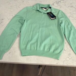 Versace Istante 100% wool sweater size 42 NEW mint green